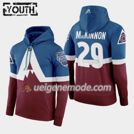 Kinder Colorado Avalanche Nathan Mackinnon 29 2020 Stadium Series Pullover Hooded Sweatshirt